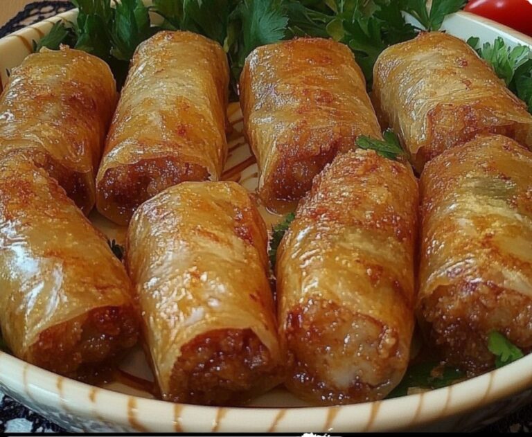 Involtini primavera di gamberi al forno