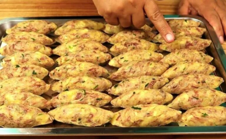 Questi ravioli di manioca con carne secca sono deliziosi e facilissimi da preparare.