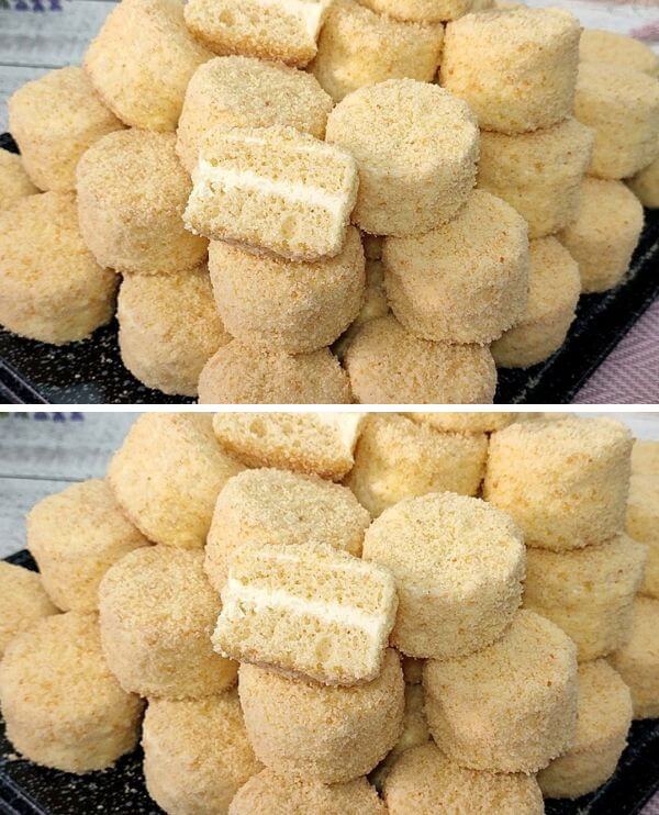 Si mangia subito! Morbidezza Pasticceria su panna acida, come durante l’infanzia! Delizioso e semplice