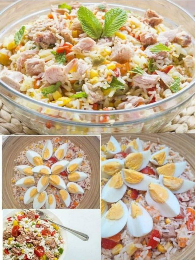 Insalata Di Riso Con Tonno E Uova Sode