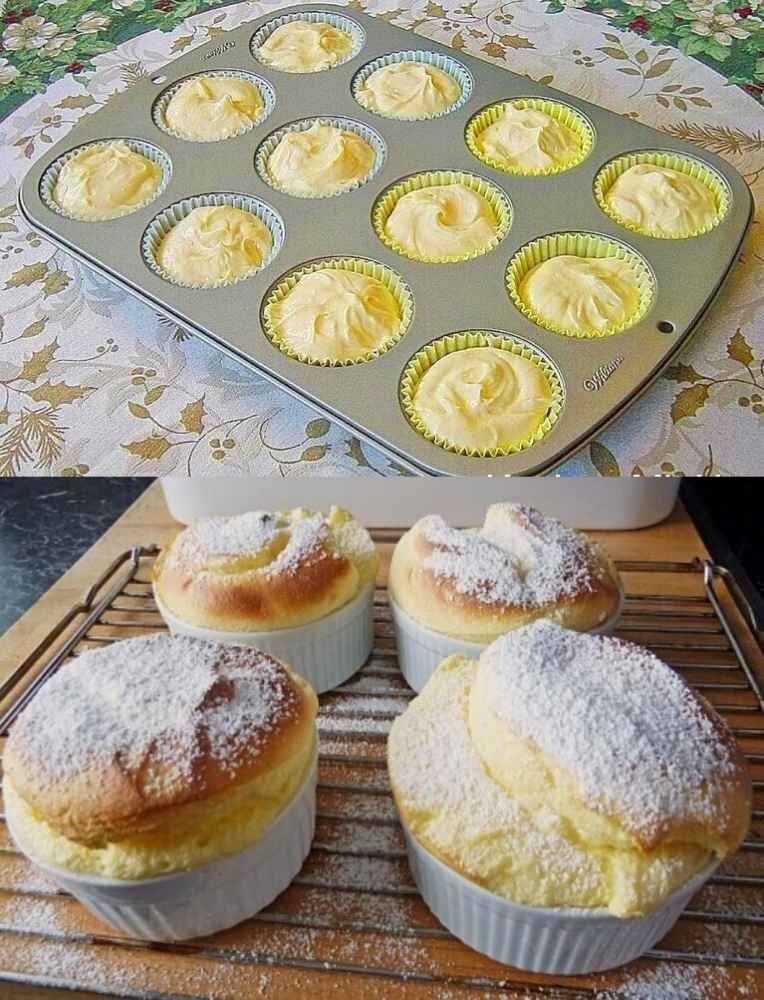 Deliziosa nostalgia: ricetta dei muffin al quark della nonna con budino alla vaniglia
