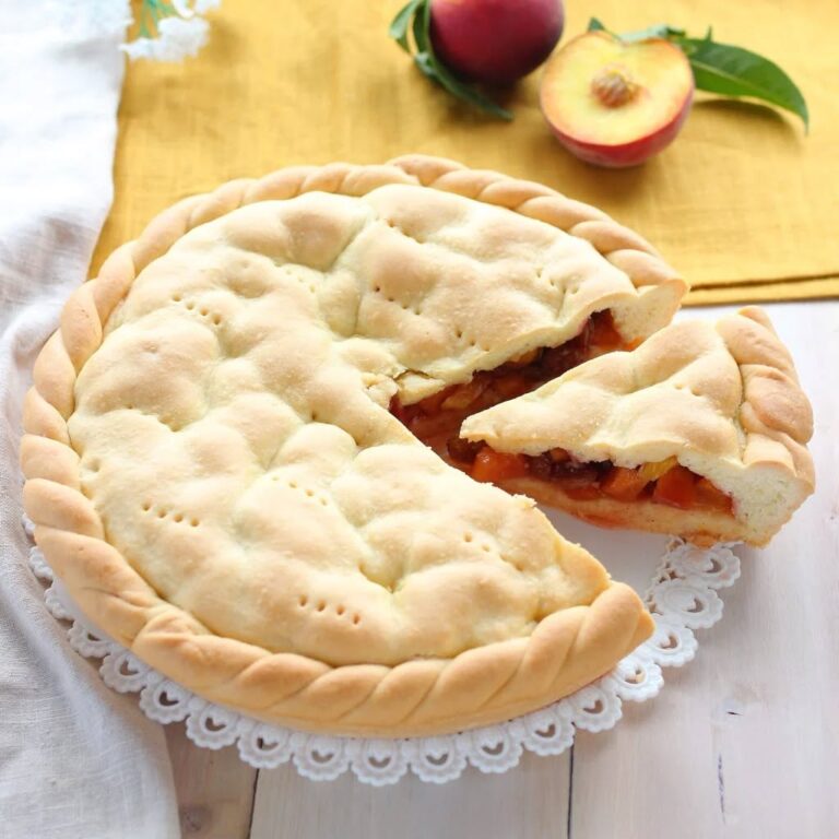 Crostata di pesche