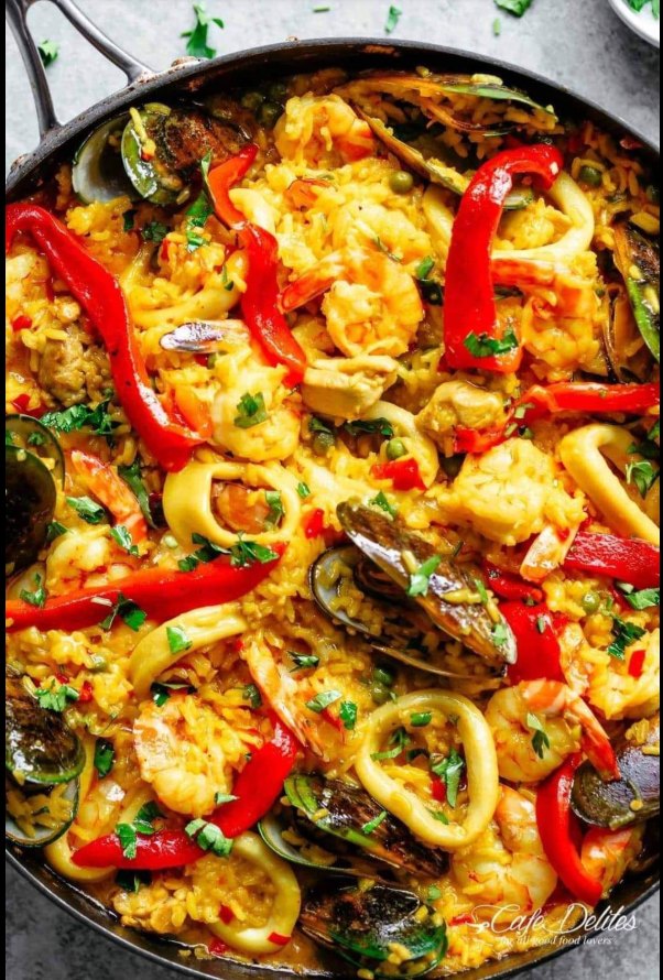 Paella di pesce