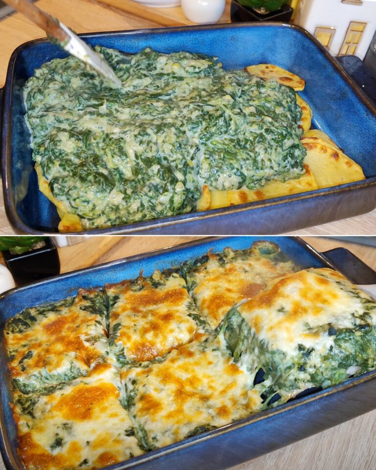 Sformato di patate e spinaci