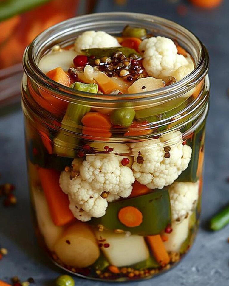 Verdure sottaceto fatte in casa in frigorifero