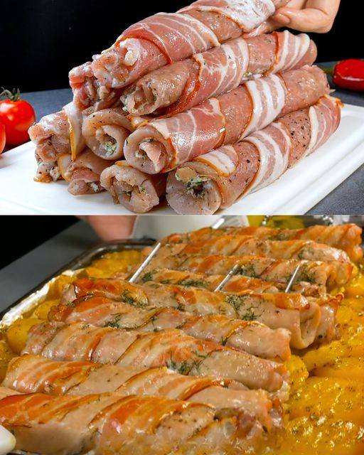 Sono davvero deliziosi, gli involtini di maiale