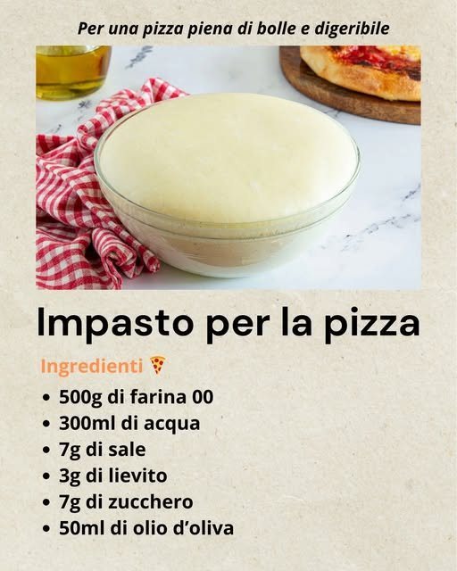 IMPASTO PER PIZZA FATTA IN CASA