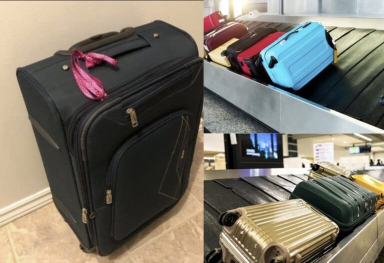 Un addetto dell’aeroporto spiega perché non è una buona idea mettere un nastro sul bagaglio.