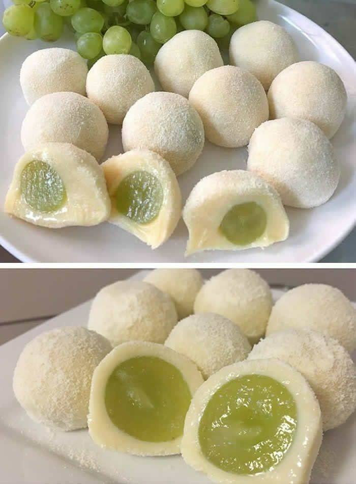 Brigadeiro fatto con ripieno di nido e uva - 1 lattina di latte condensato.