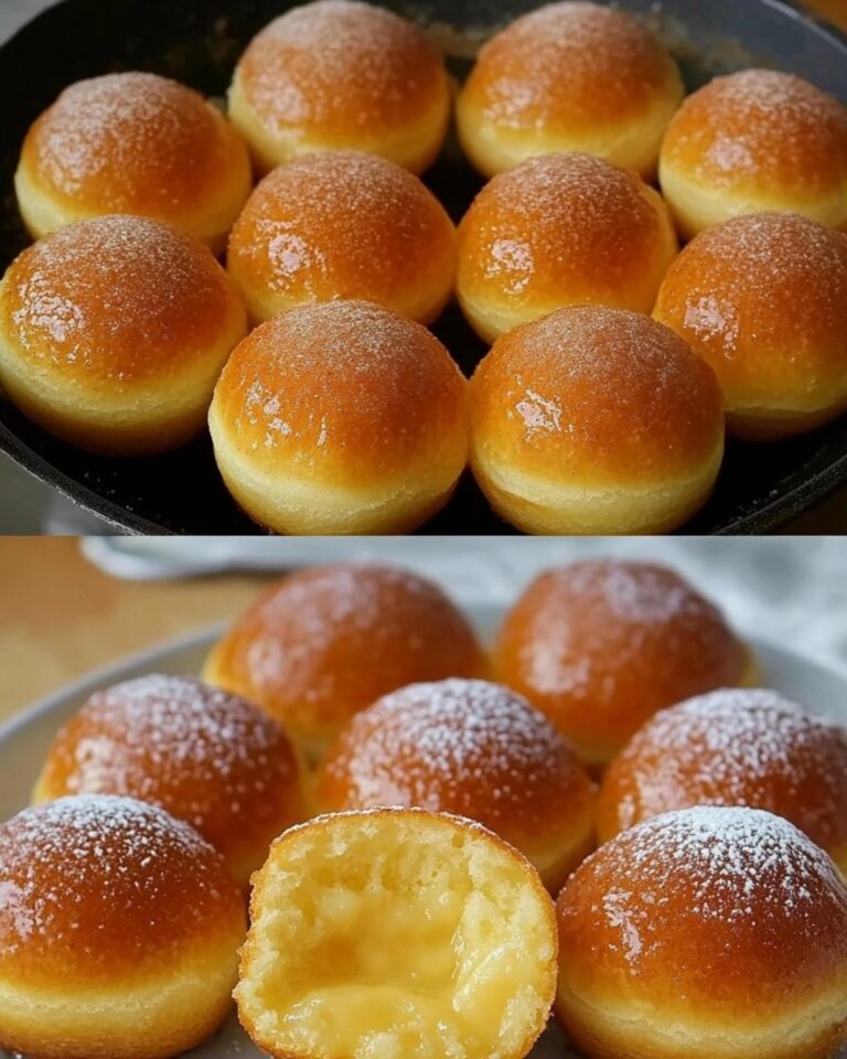 Ciambelle ripiene di crema pasticcera