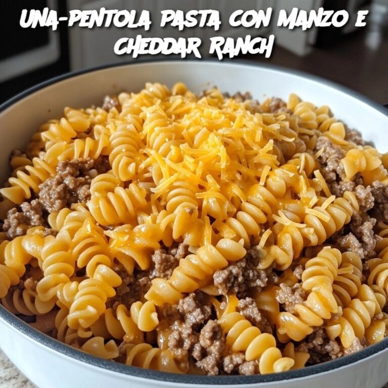 Una-pentola Pasta con Manzo e Cheddar Ranch