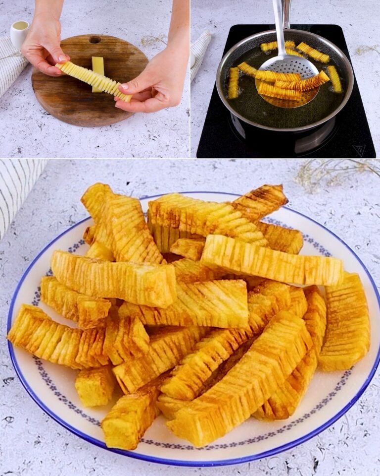 Patatine fritte a fisarmonica: non potrai più farne a meno!