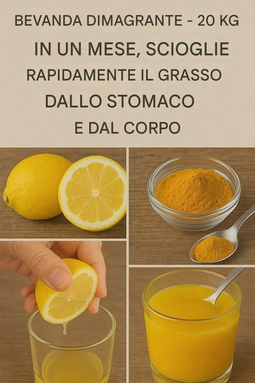 Perdere peso senza dieta: il potere del limone e della curcuma