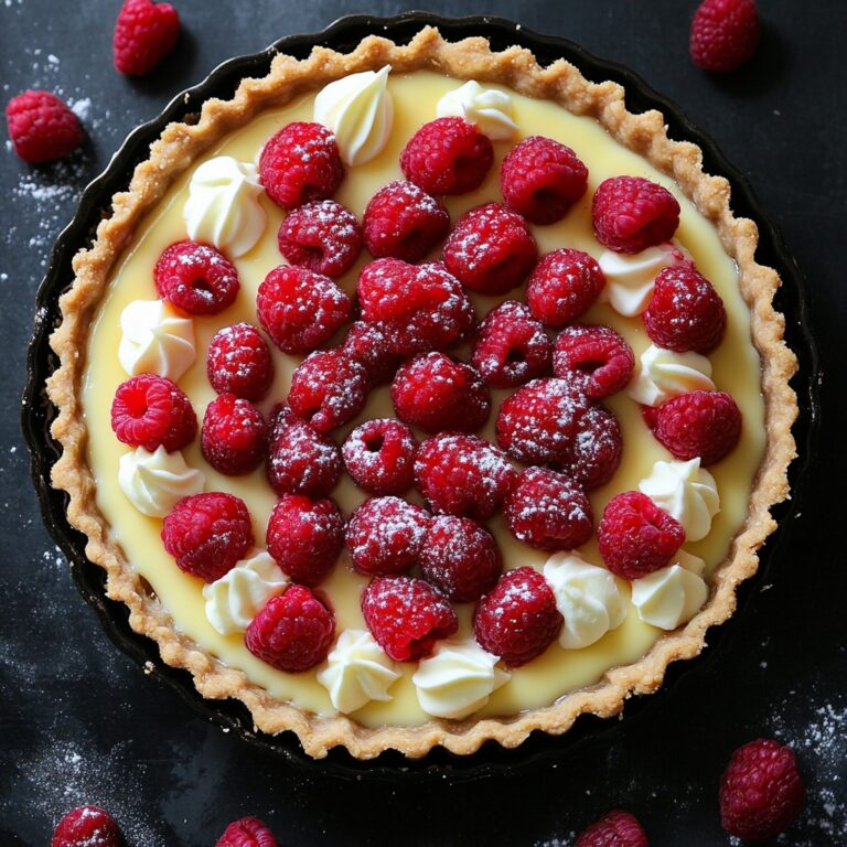 CROSTATA AL CIOCCOLATO BIANCO E LAMPONI (Deliziosa)