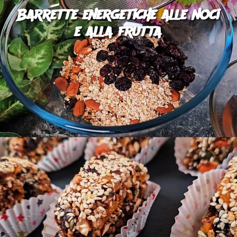 Barrette energetiche alle noci e alla frutta