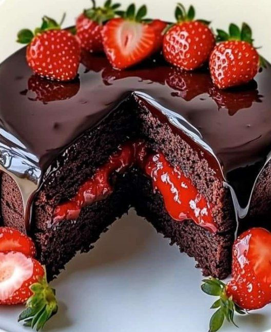 Torta al cioccolato ripiena