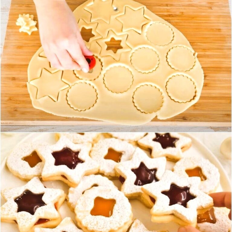 Deliziosi biscotti alla marmellata I biscotti Linzer I biscotti di Natale