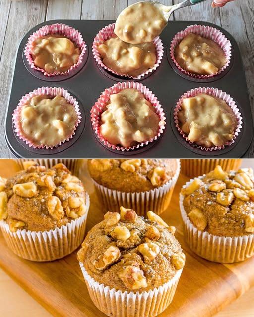 Muffin mele e noci: la ricetta dei dolcetti soffici e profumati perfetti per l’autunno