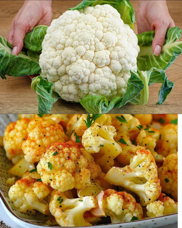 “Cavolfiore con aglio affumicato: un gustoso accompagnamento”
