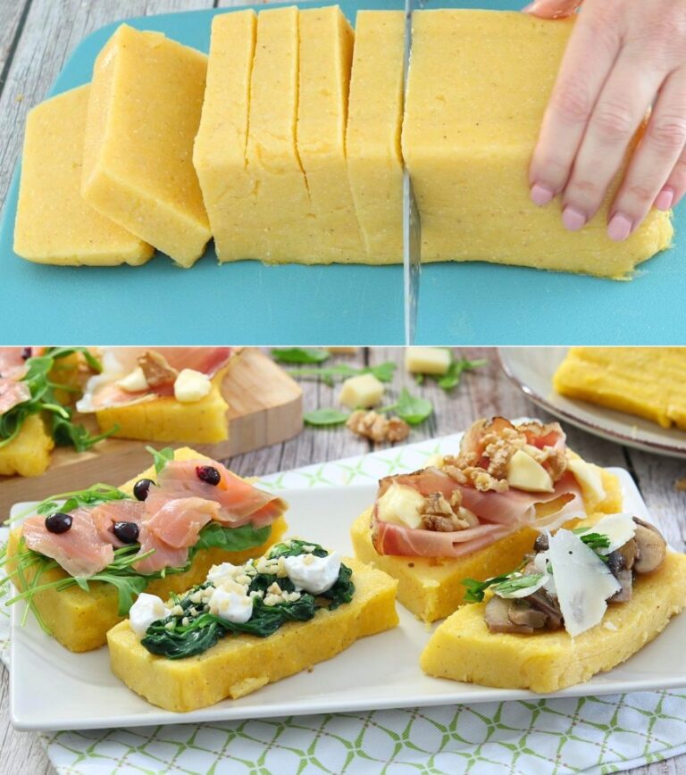 I crostini di polenta sono un antipasto sfizioso,