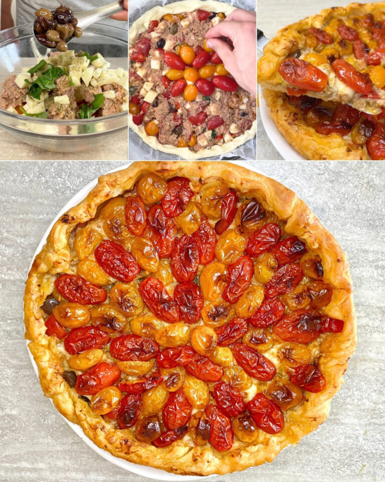 Torta salata tonno e pomodorini: la ricetta del rustico semplice e stuzzicante