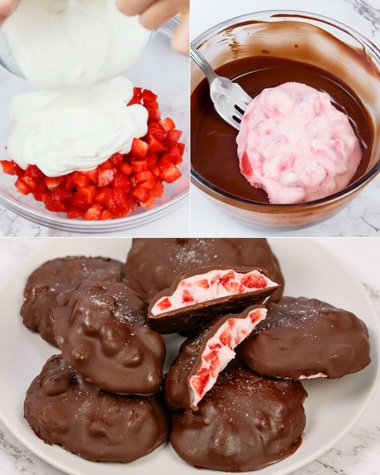 Ricetta grappoli di yogurt gelato al cioccolato e fragole