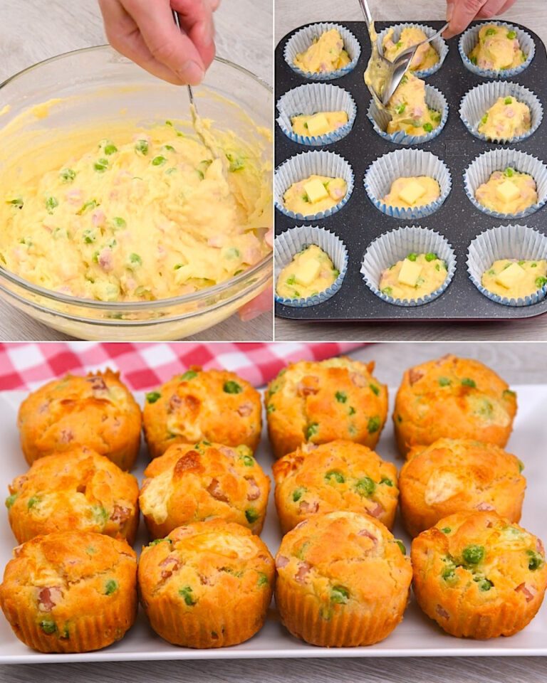 Muffin salati con piselli: perfetti per un antipasto sfizioso!