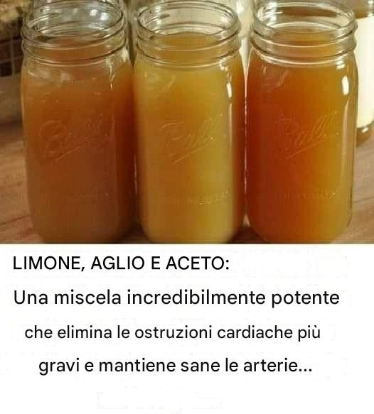 LIMONE, AGLIO E ACETO: una miscela incredibilmente potente che elimina le ostruzioni cardiache più gravi e mantiene sane le arterie…