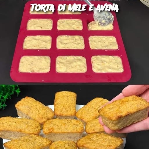 Torta di mele e avena