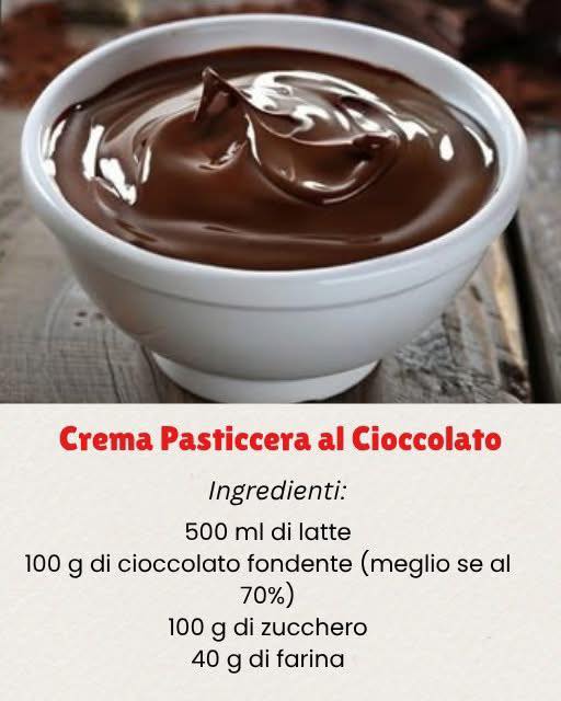 La Crema Pasticcera al Cioccolato