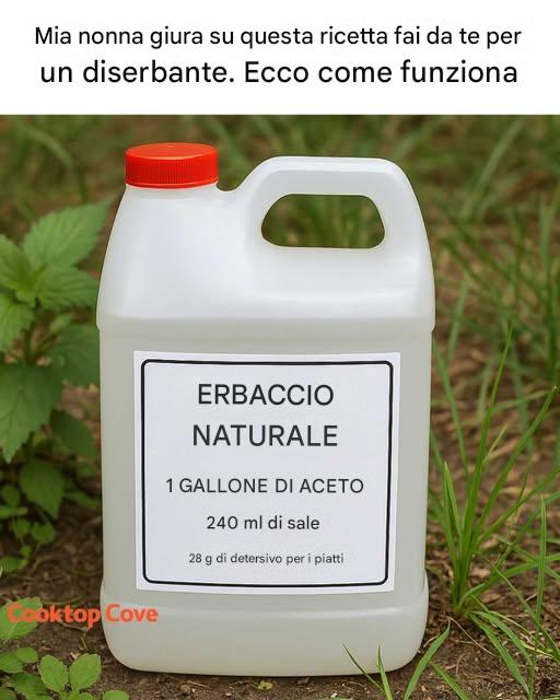 Mia nonna giura su questa ricetta fai-da-te per eliminare le erbacce. Ecco come funziona!