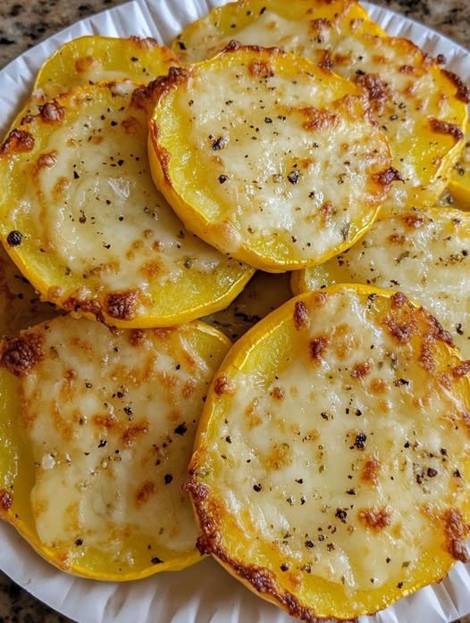 Fette di zucca al forno con formaggio