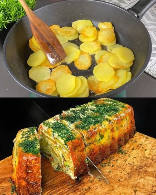 Insalata di patate classica con panna acida ed erbe fresche