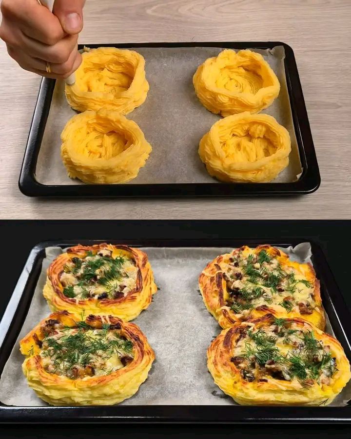 Nidi di Patate al Forno