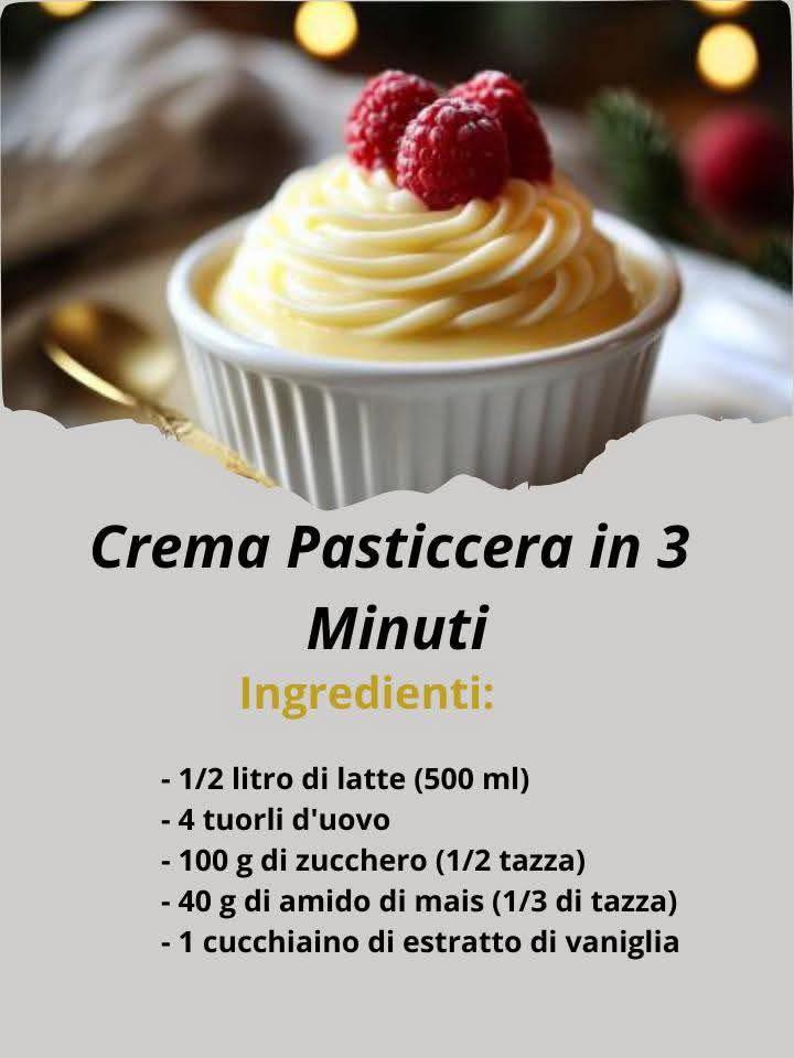 Crema Pasticcera in 3 Minuti