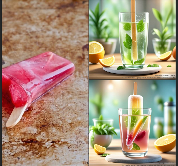 Ghiaccioli fatti in casa zero calorie
