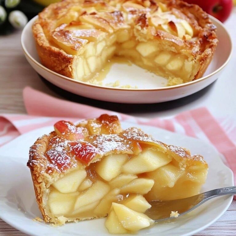 Torta di mele ultra cremosa: ricca di mele succose!