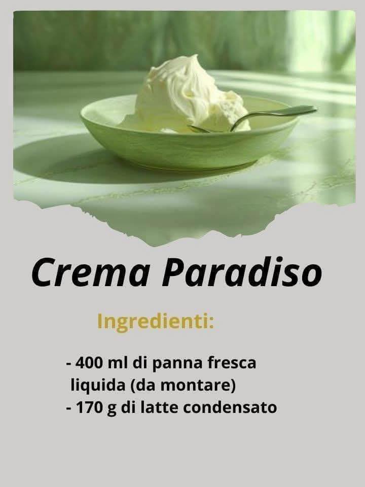Crema Paradiso La Delizia Cremosa per i Tuoi Dolci