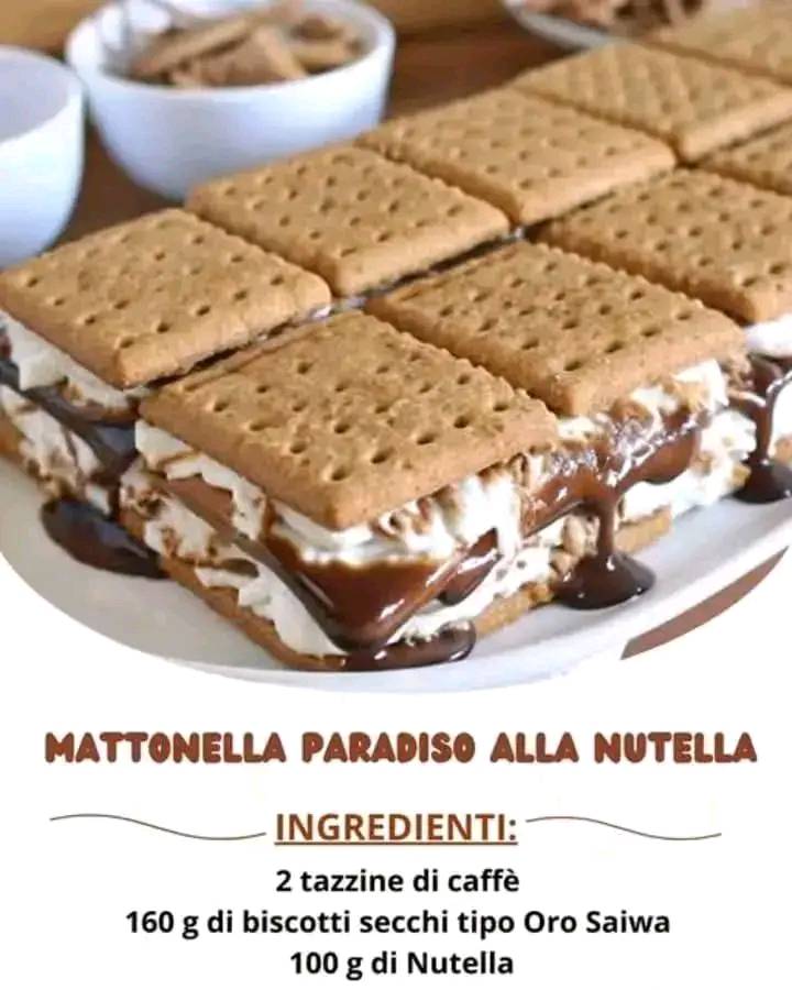 Mattonella Paradiso alla Nutella