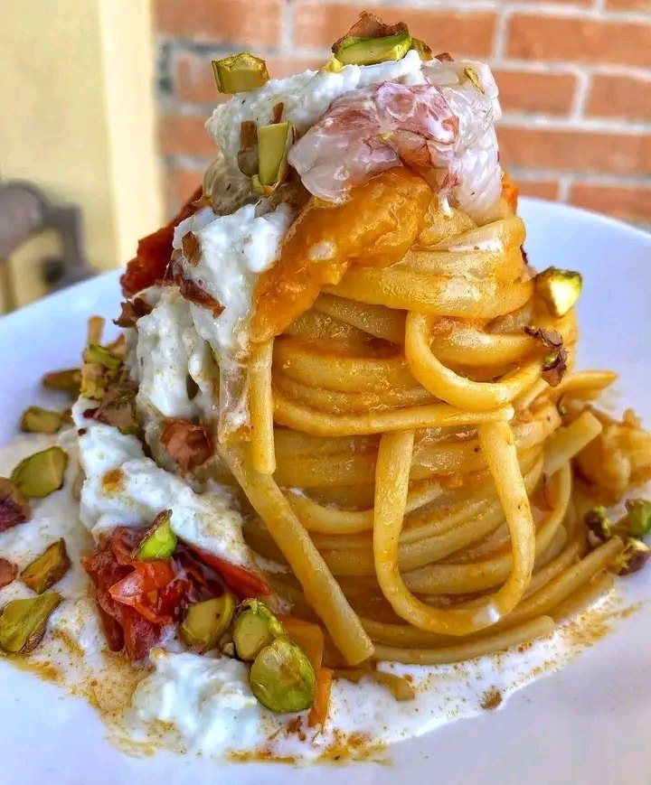 Linguine Terramare con Stracciata di Bufala