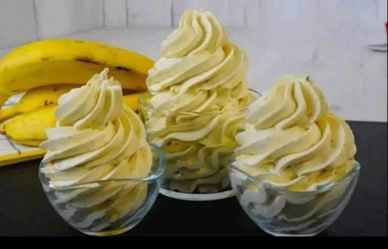 Dessert cremoso alla banana