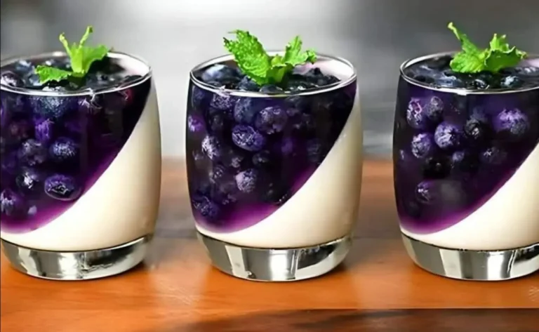 Panna cotta ai mirtilli