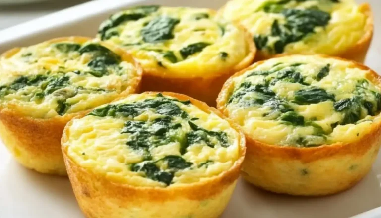 Ricetta dei muffin agli spinaci e formaggio