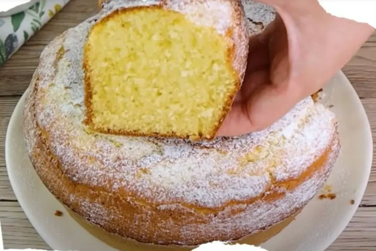 Ciambellone soffice e alto come quello fatto dalla nonna.
