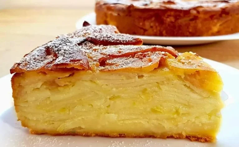 Più mele che impasto! Torta di mele francese super cremosa e deliziosa!