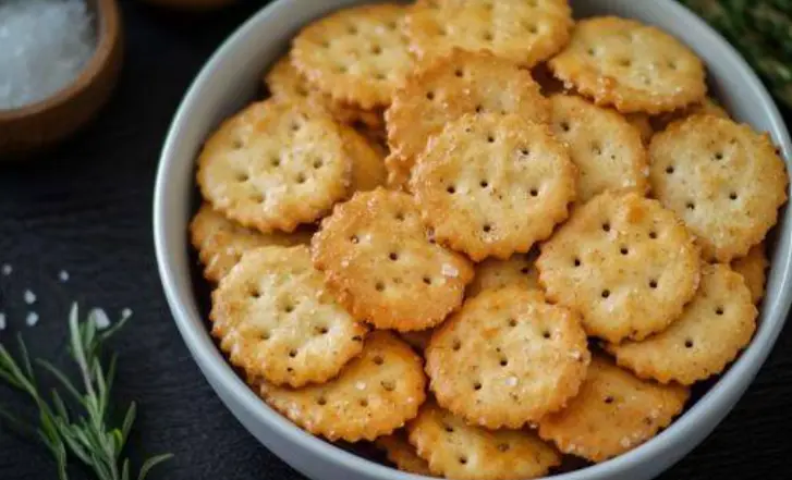 Krakers croccanti al formaggio e semi di papavero