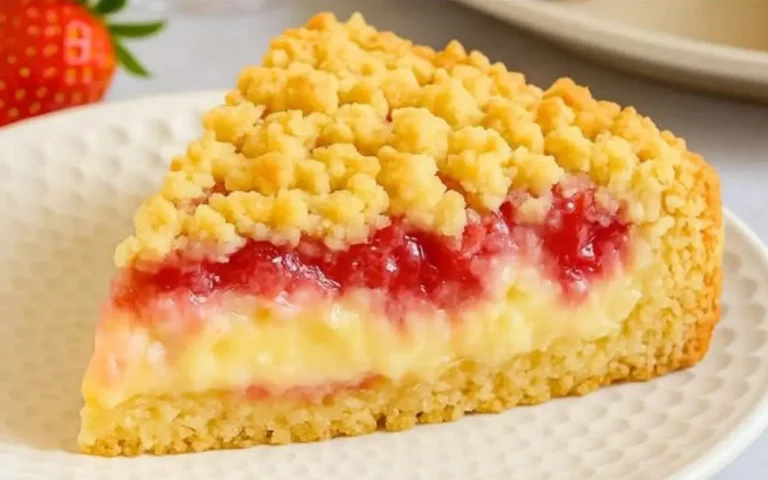 Sbriciolata alle Fragole con Crema Pasticcera