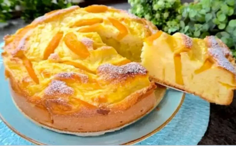 Torta alla crema di albicocche