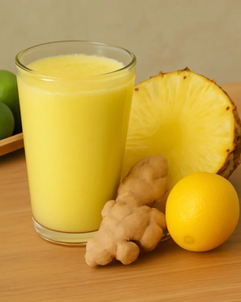 Ananas, limone e zenzero: una potente combinazione che brucia il grasso addominale