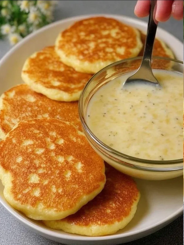 Panqueques esponjosos de manzana